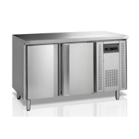 Työtaso kylmäkaapeilla Tefcold CK7210/SP