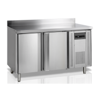 Työtaso kylmäkaapeilla Tefcold CK7210
