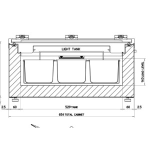 Jäätelönmyyntipakastin Framec Mini Cream 3V LED