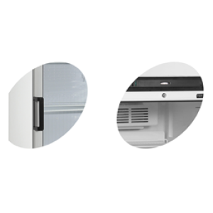 Kylmäkaappi Tefcold FS1220 lasiovella