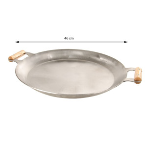 Paella- Muurinpohjapannu FP 460 puukahvoilla