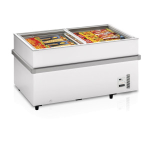Pakasteallas Tefcold SSF150 liukulasikansilla