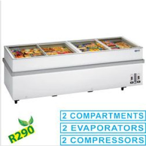 Pakasteallas Diamond VT250E/N-R2 liukukansilla 1032 L