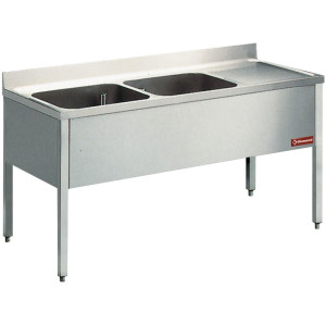Pesupöytä, kaksi allasta Diamond L1620D-KD