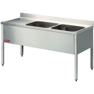 Pesupöytä, kaksi allasta Diamond L1620S-KD 