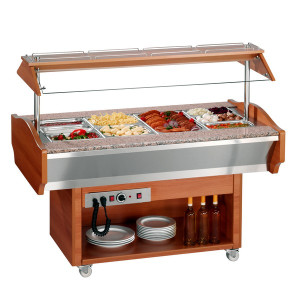 Lämminbuffet graniitti tasoilla  GN 1/1-100 SHBM4