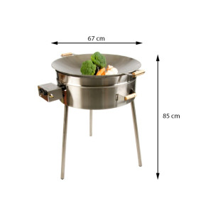 Wokkipannusetti ulkokäyttöön PRO 675